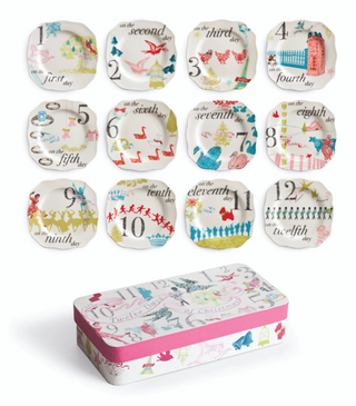 12 Days of Christmas Appetizer Plates