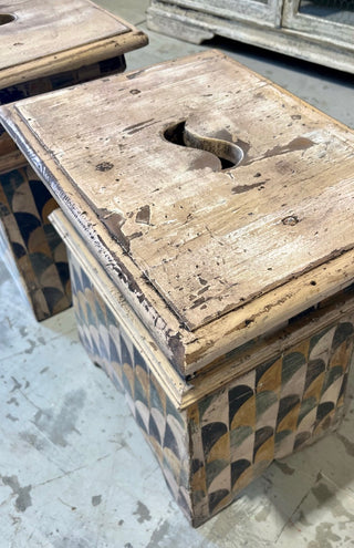Hand Painted Stools