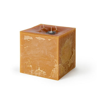 Square 4-Wick Pillar Candle - Chamois