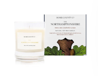 The Northamptonshire - English Leather and Oak Candle