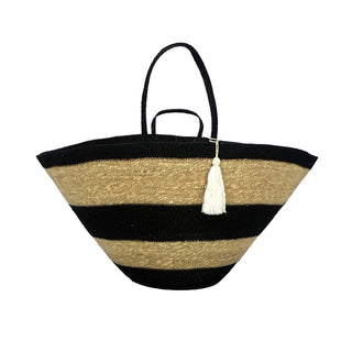 Seagrass Bag - Black & Natural