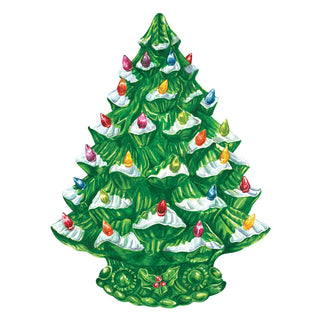Die-cut Vintage Christmas Tree Placemat - Set of 12