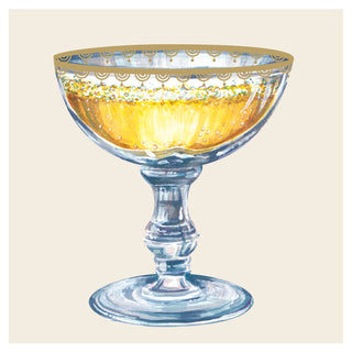 Champagne Coupe Cocktail Napkins