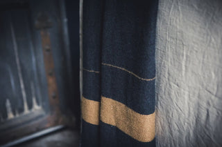 Oscar Throw in Black Stripe