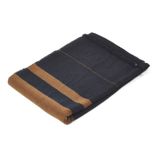 Oscar Throw in Black Stripe