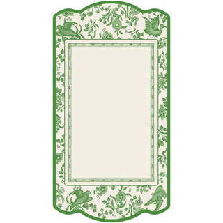 Green Regal Peacock Tablecard - Set of 12