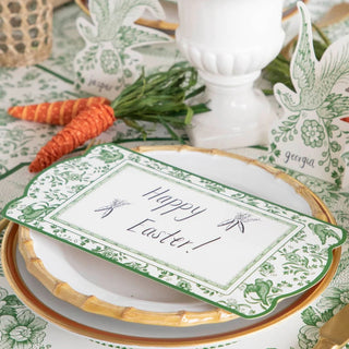 Green Regal Peacock Tablecard - Set of 12