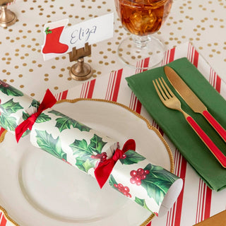 Peppermint Stripe Placemat - Set of 18