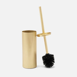 Redon Toilet Brush Holder, Antique Brass