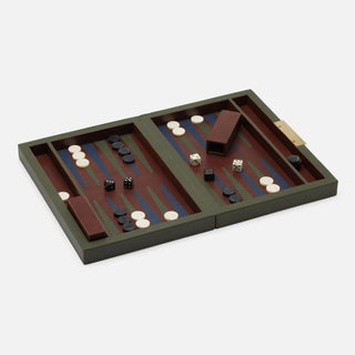 Sebina Backgammon Game Set - Forest Green