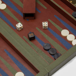 Sebina Backgammon Game Set - Forest Green