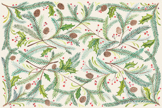 Christmas Sprigs Placemat - Set of 18
